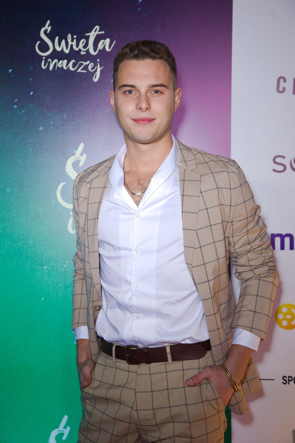 Adam Zdrójkowski i Wiktoria Gąsiewska pozowali na jednej ściance. Ani razu na siebie nie spojrzeli...