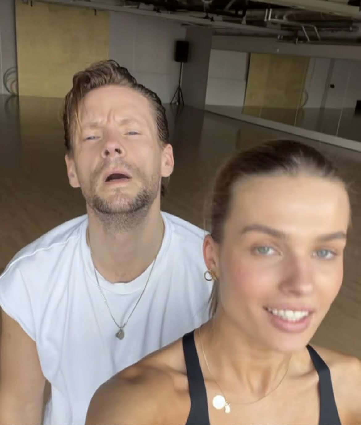 Sebastian Fabijański na próbie do "TzG"