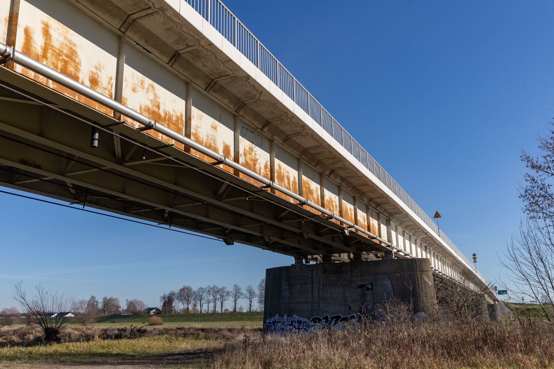 Most w ciągu ul. Brzeskiej  w Krakowie czeka na 2 etap remontu.