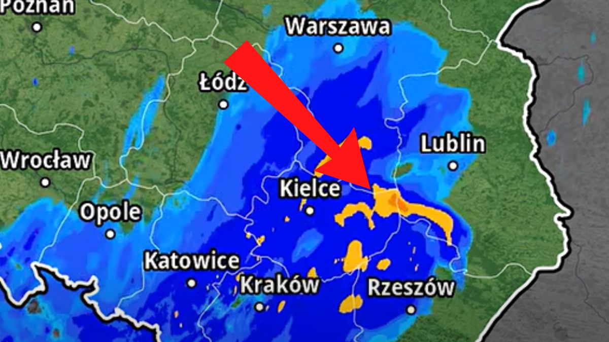 Prognoza pogody dla Polski.