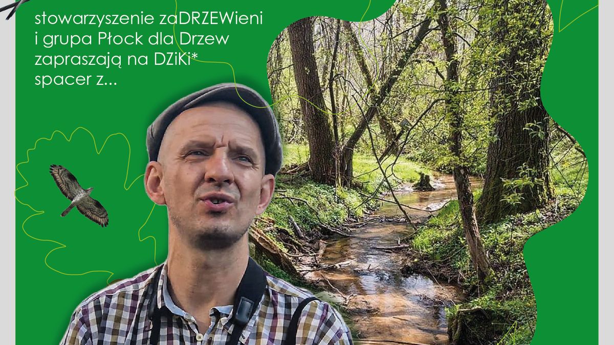 Plakat informujący o drugim Dzikim Spacerze 
