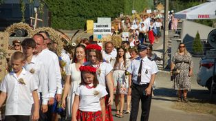 Piękne święto plonów Powiatu Jasielskiego w Zimnej Wodzie