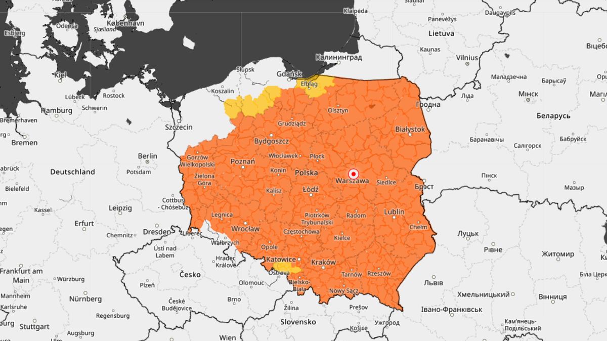 IMGW wydało ostrzeżenia pogodowe niemal dla całej Polski