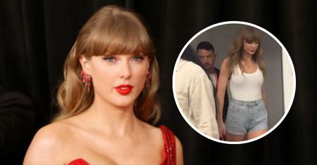 Poszedł za Taylor Swift do WC. Został nagrany podczas Super Bowl