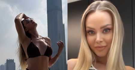 Ola Ciupa wdzięczy się w bikini na basenie w Dubaju