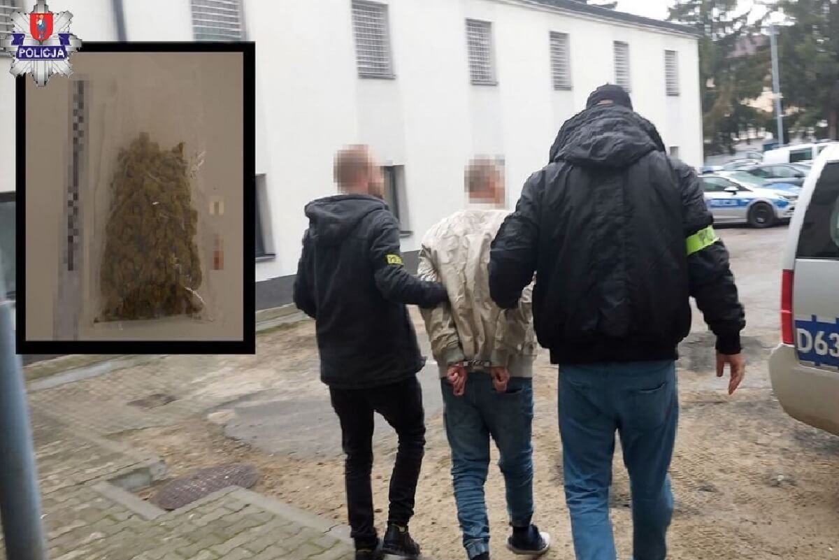 50-latek miał pod kurtką dużo marihuany
