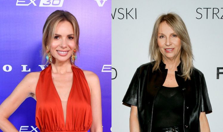 Izabela Janachowska i Mariola Bojarska-Ferenc na przyjęciu 