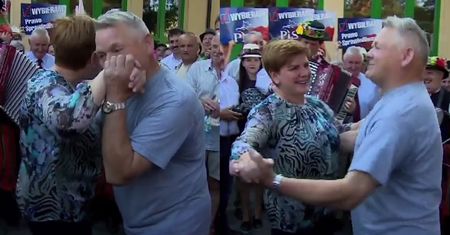Beata Szydło... tańczy na spotkaniu wyborczym!