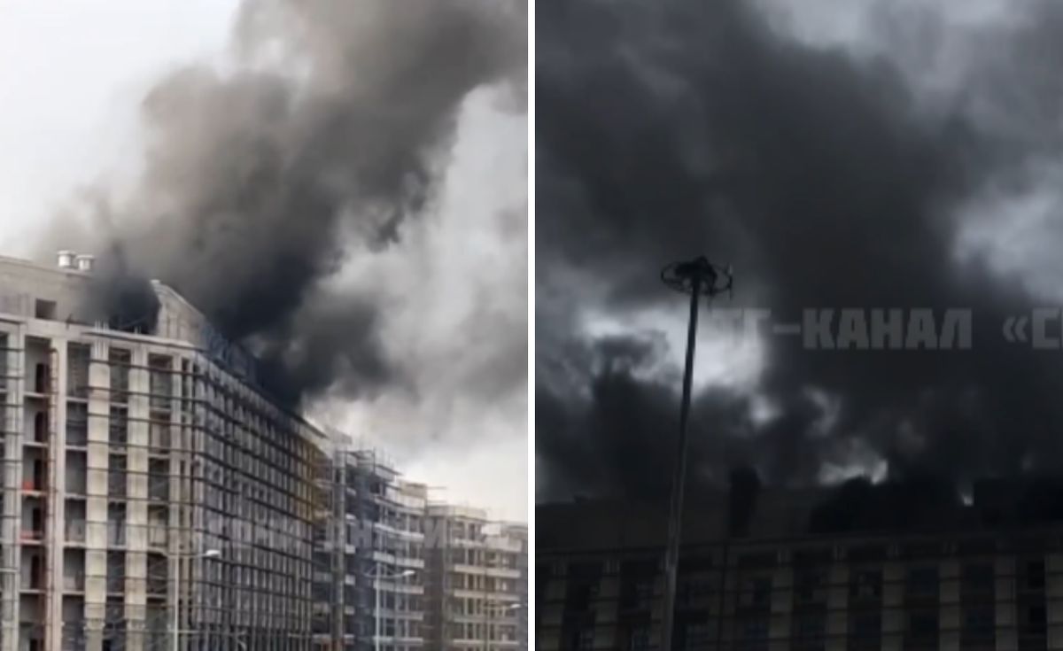 Pożar w Soczi.