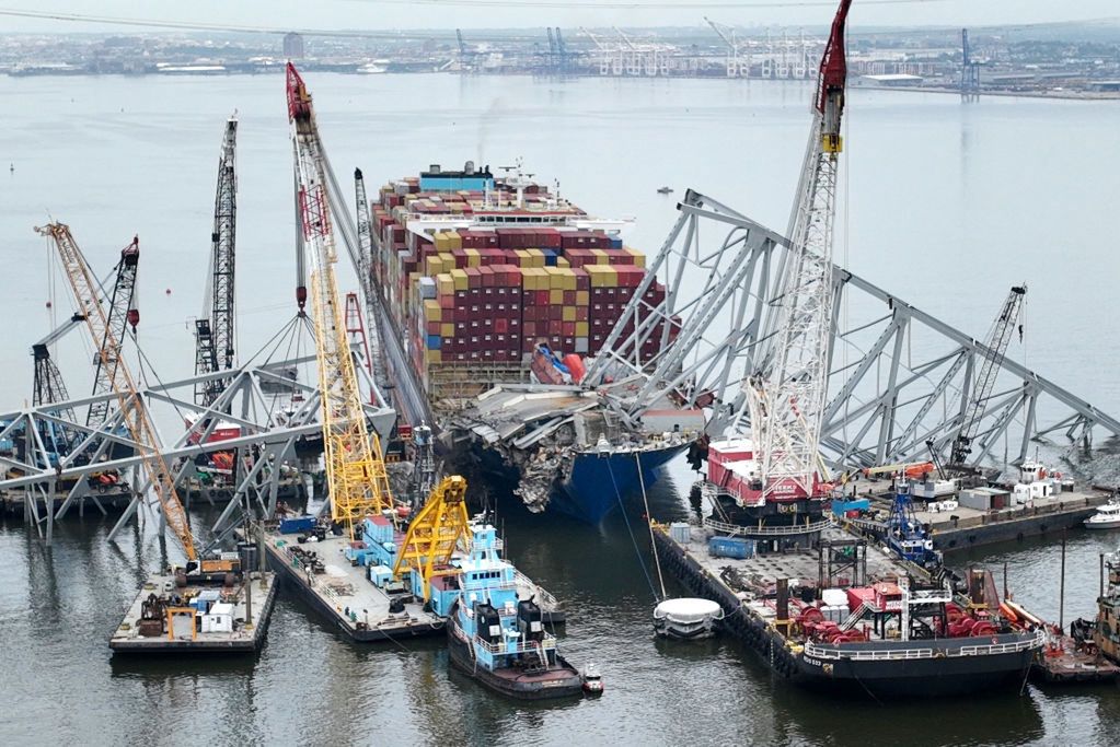 The container ship Dali struck the Key Bridge on 26 March after leaving the Port of Baltimore on its way to Sri Lanka.