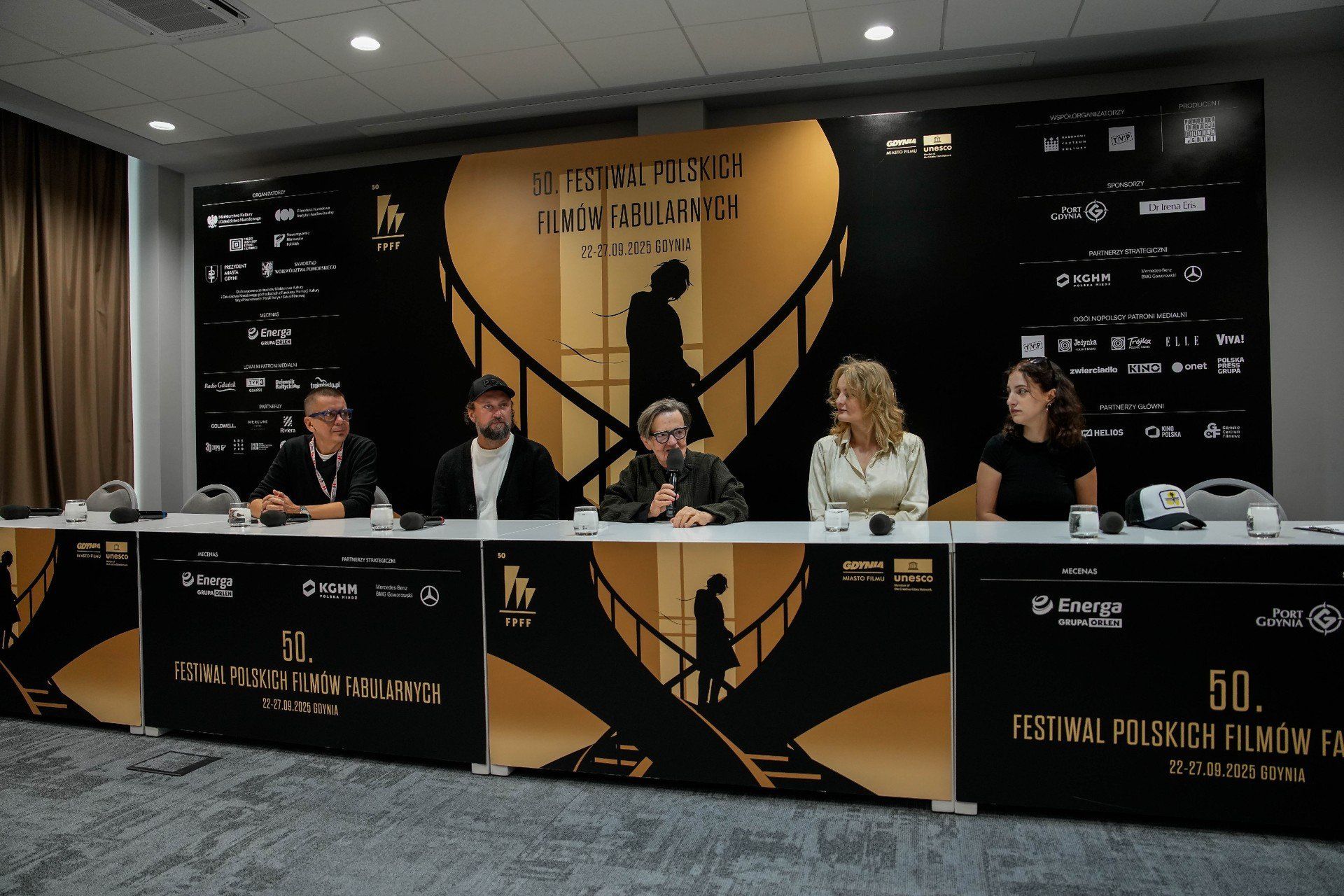 26.09.2025 GDYNIA. KONFERENCJA EKIPY FILMU FRANZ KAFKA. NZ. AGNIESZKA HOLLAND WRZESIEN, LATO, GDYNIA, FPFF, FESTIWAL POLSKICH FILMOW FABULARNYCH FOT. JAKUB STEINBORN / POLSKA PRESS/DZIENNIK BALTYCKI