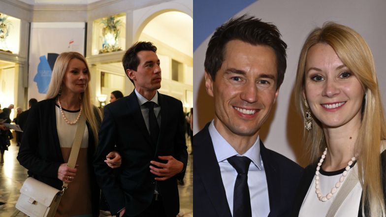 Kamil Stoch z żoną na salonach