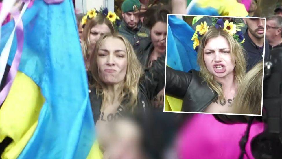 Pussy Riot i Ukrainki z FEMEN przeciw Rosji. Mocne nagranie z Wenecji