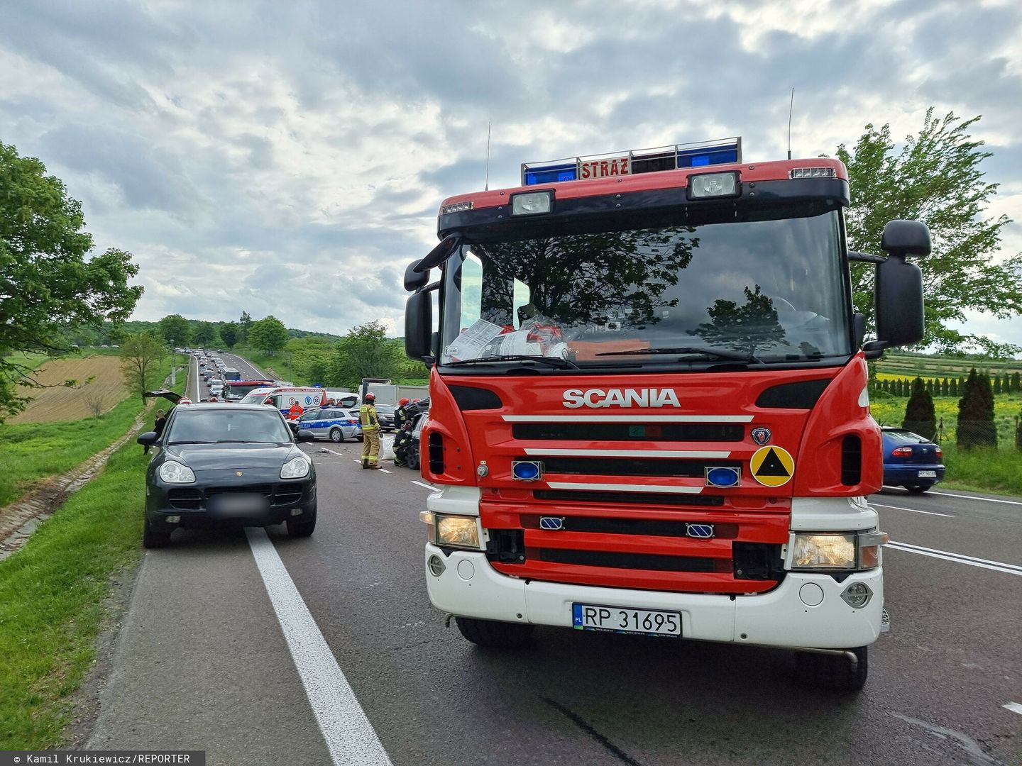 Tragiczny wypadek na S5. Auto dachowało, jest ofiara śmiertelna