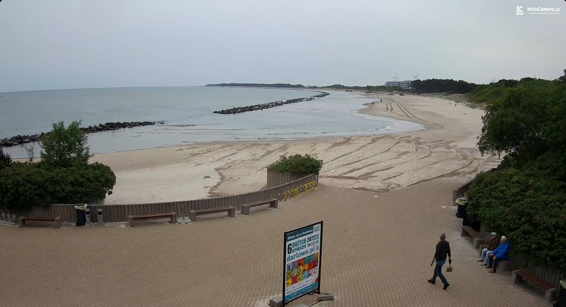 Kiepska pogoda w Darłowie.