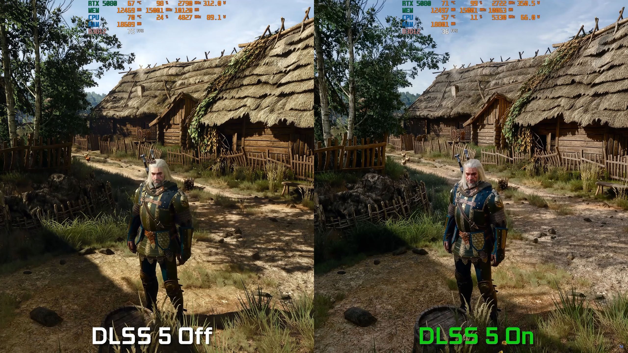 Mod dodający DLSS 5 do Wiedźmina 3 