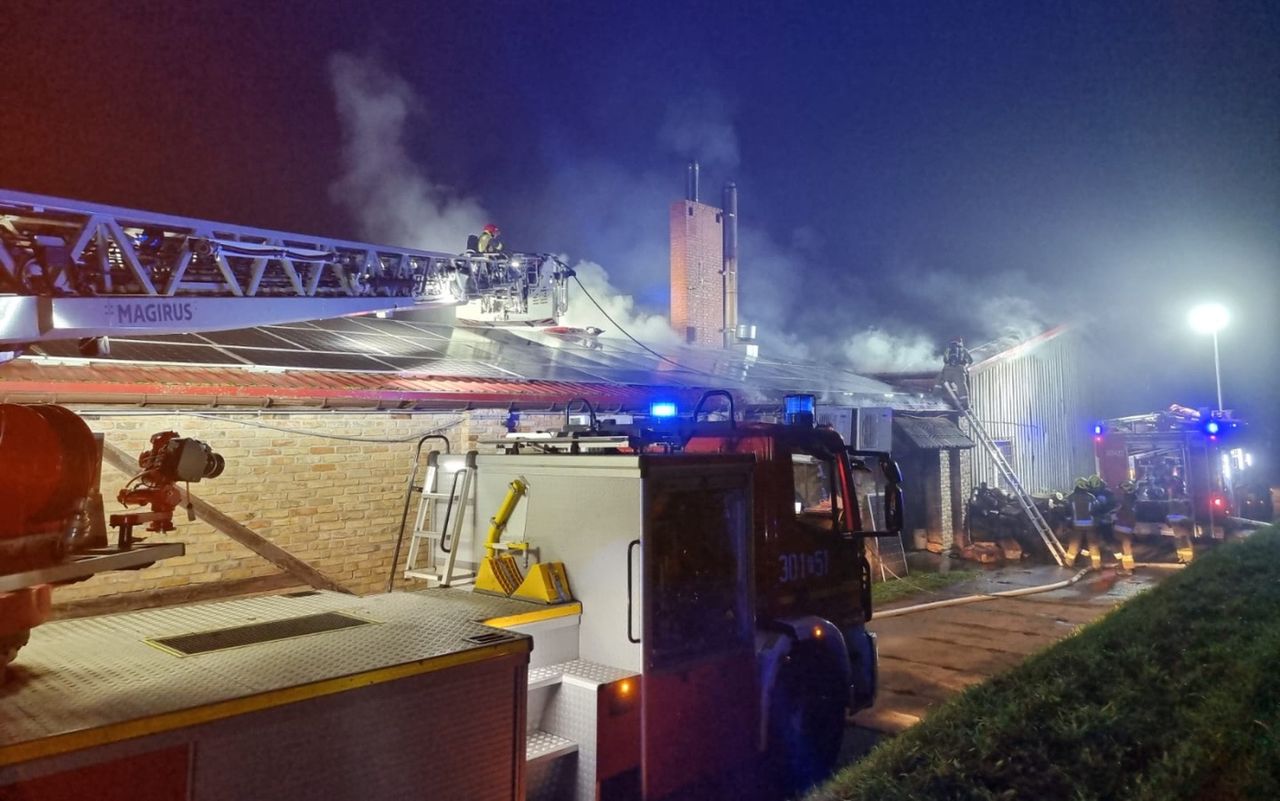 Wawrów: Pożar poddasza w restauracji Karczma pod Łosiem