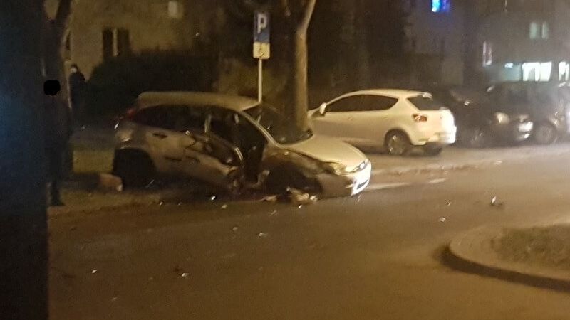 Wypadek na ulicy Paganiniego w Lublinie