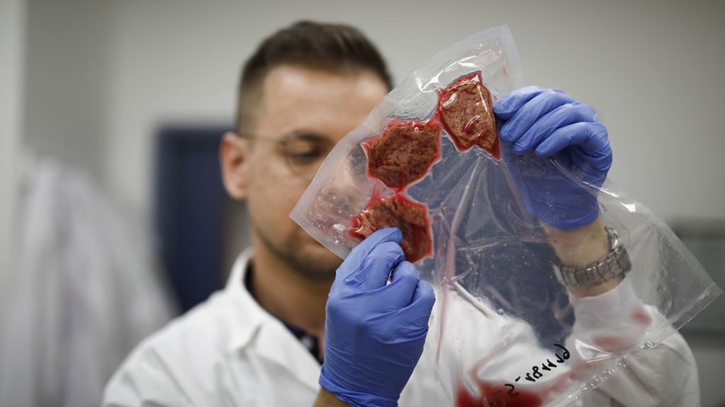 Mięso z probówki może być przyszłością. Na zdjęciu stek drukowany w 3D