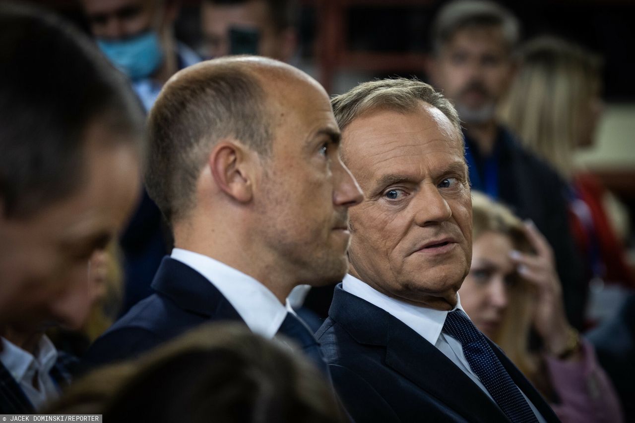 Donald Tusk i Borys Budka 