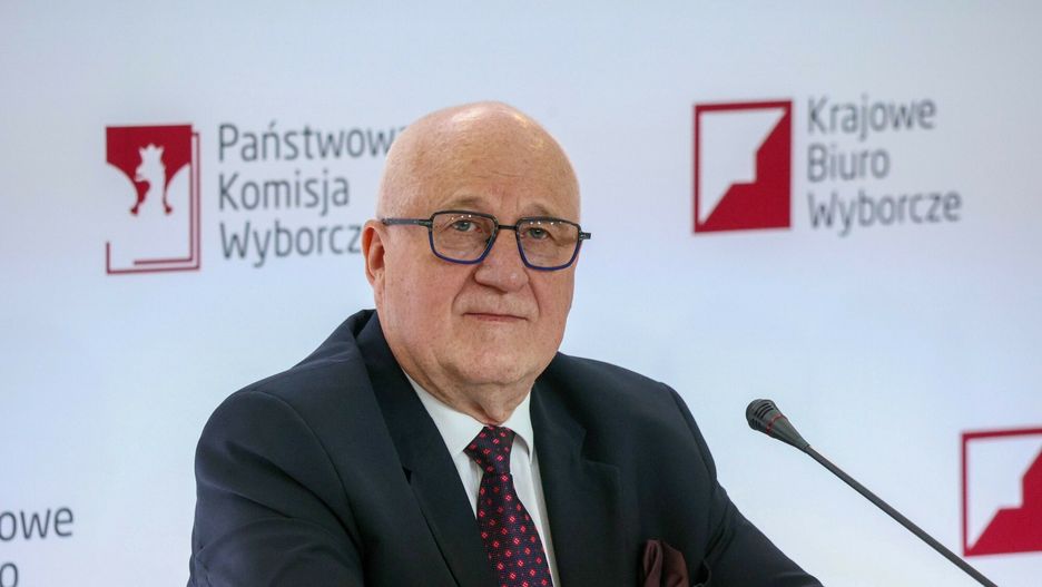 Konferencja PKW nt. przebiegu g?osowania
Fot. Michal Zebrowski/East News,  Warszawa, 09.06.2024. Wybory do Parlamentu Europejskiego. Konferencja prasowa Panstwowej Komisji Wyborczej nt. przebiegu glosowania.
N/z: Sylwester Marciniak
Michal Zebrowski