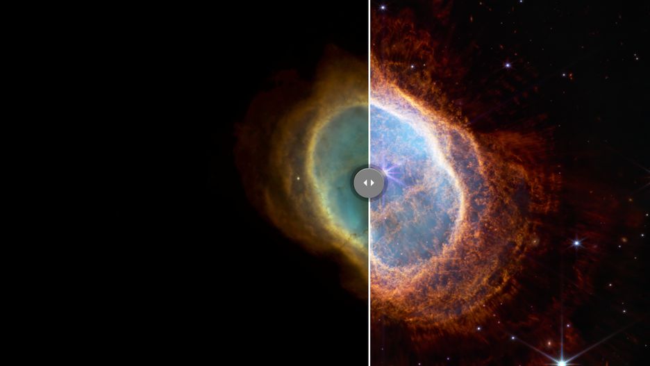 WebbCompare pozwala na porównanie zdjęć z teleskopu Webba i teleskopu Hubble'a