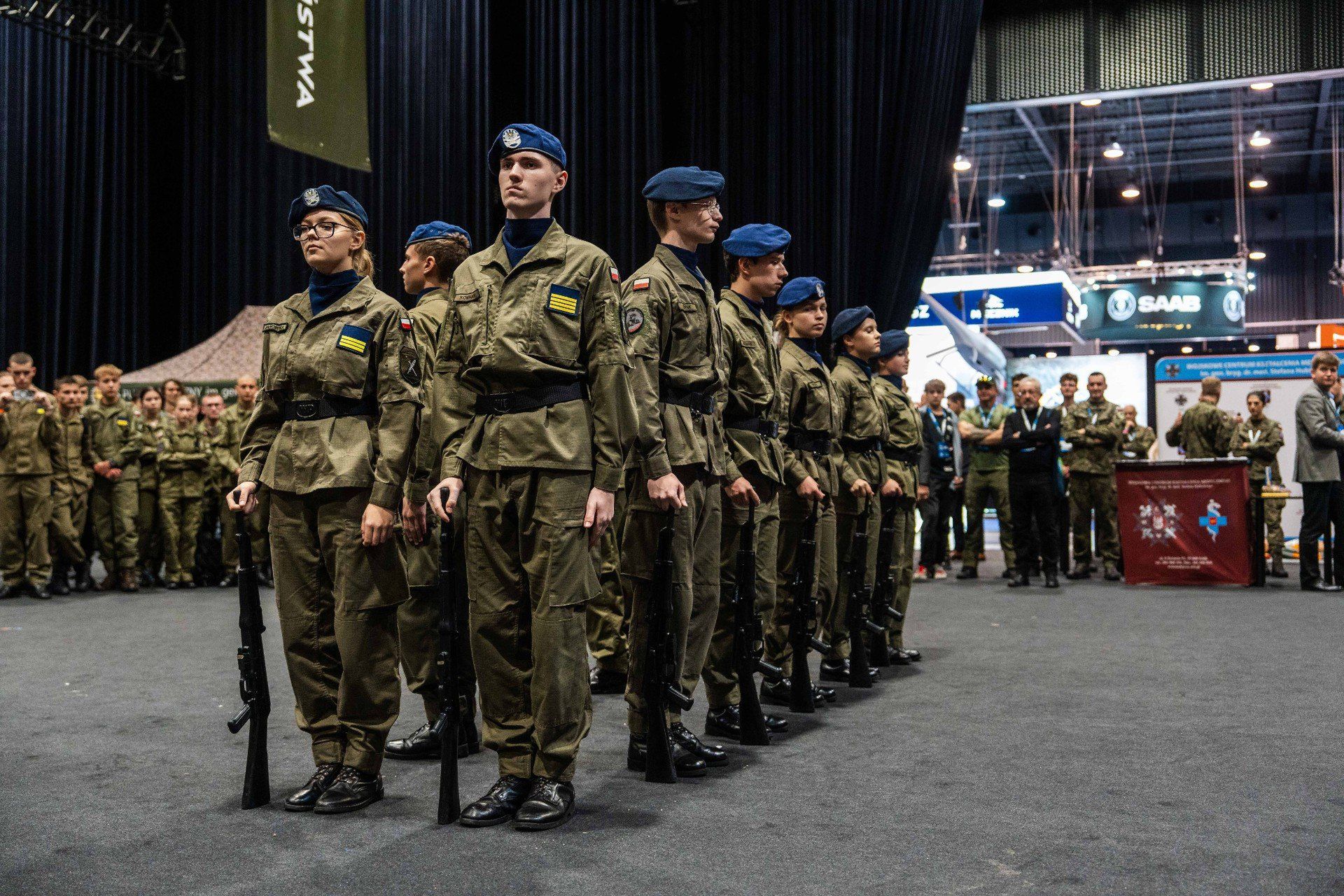Pokaz musztry w czasie Targów Baltexpo