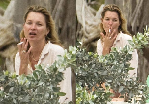 Kate Moss, mąż, córka i papierosy... (FOTO)