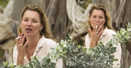 Kate Moss, mąż, córka i papierosy... (FOTO)