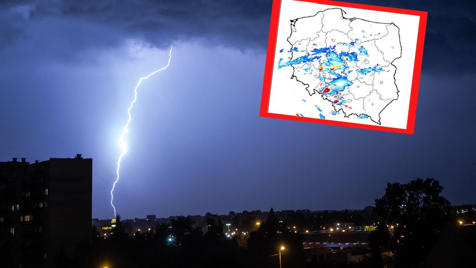 Pogoda. Groźne burze na południu i w centrum