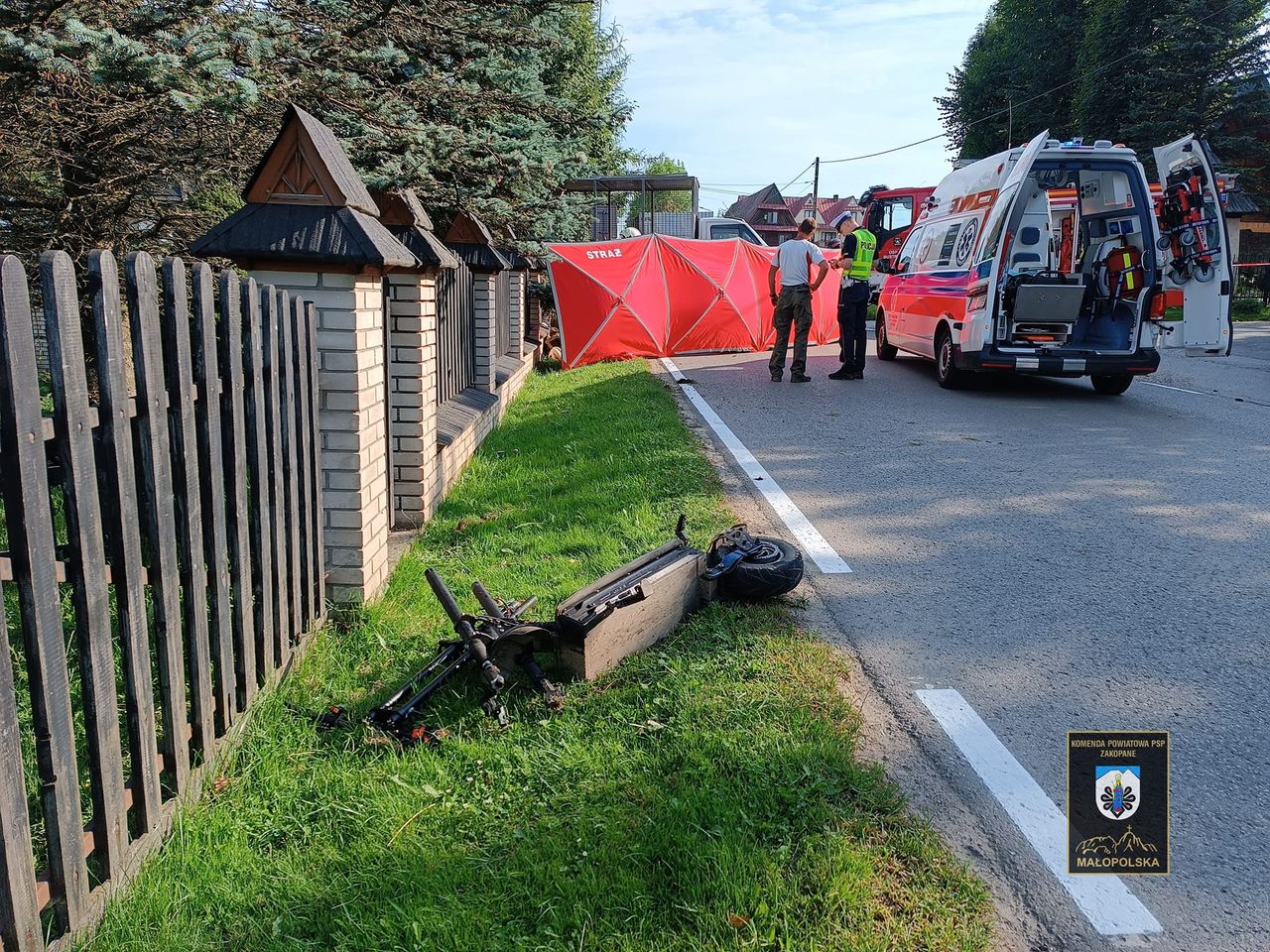Śmiertelny wypadek w Bustryku. Nie żyje 16-latek