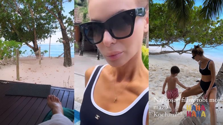 Izabela Janachowska w bikini od Chanel relacjonuje egzotyczne wakacje z rodziną (ZDJĘCIA)