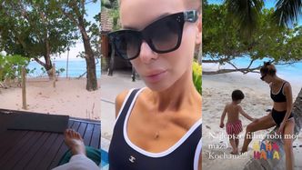 Izabela Janachowska w bikini od Chanel relacjonuje egzotyczne wakacje z rodziną (ZDJĘCIA)