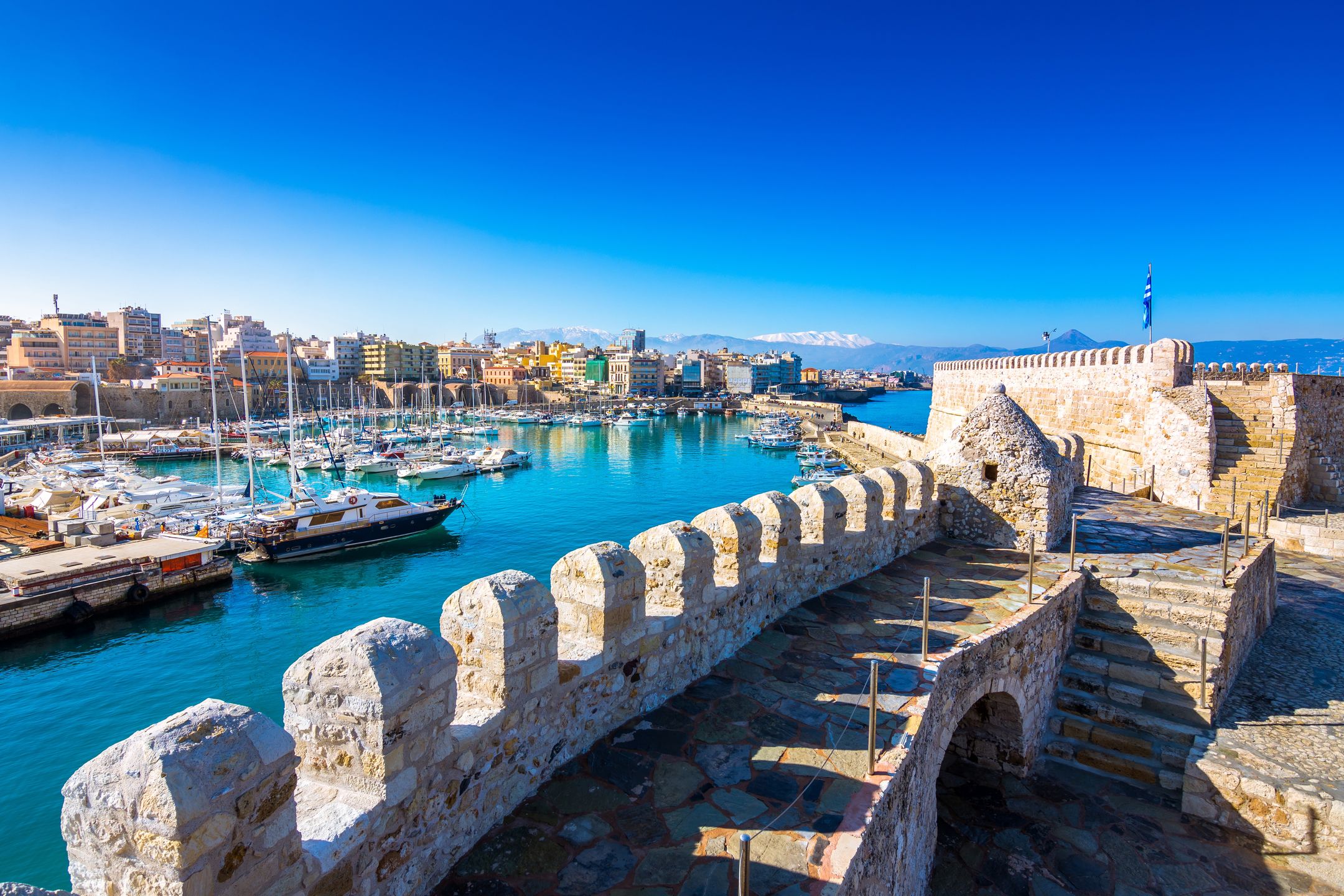 Heraklion to największe miasto na Krecie