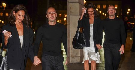 Katie Holmes snuje się po Paryżu z młodszym ukochanym, który zaskoczył ją DŻENTELMEŃSKIM GESTEM (ZDJĘCIA)