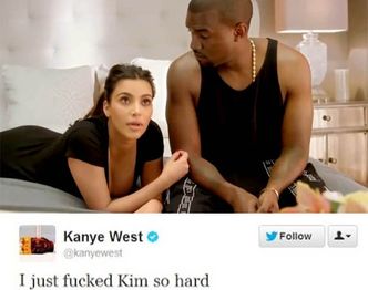Kanye: "Właśnie ostro zerżnąłem Kim!"