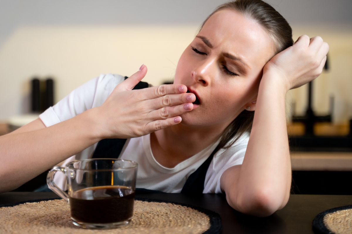 Why does one feel sleepy after drinking coffee?