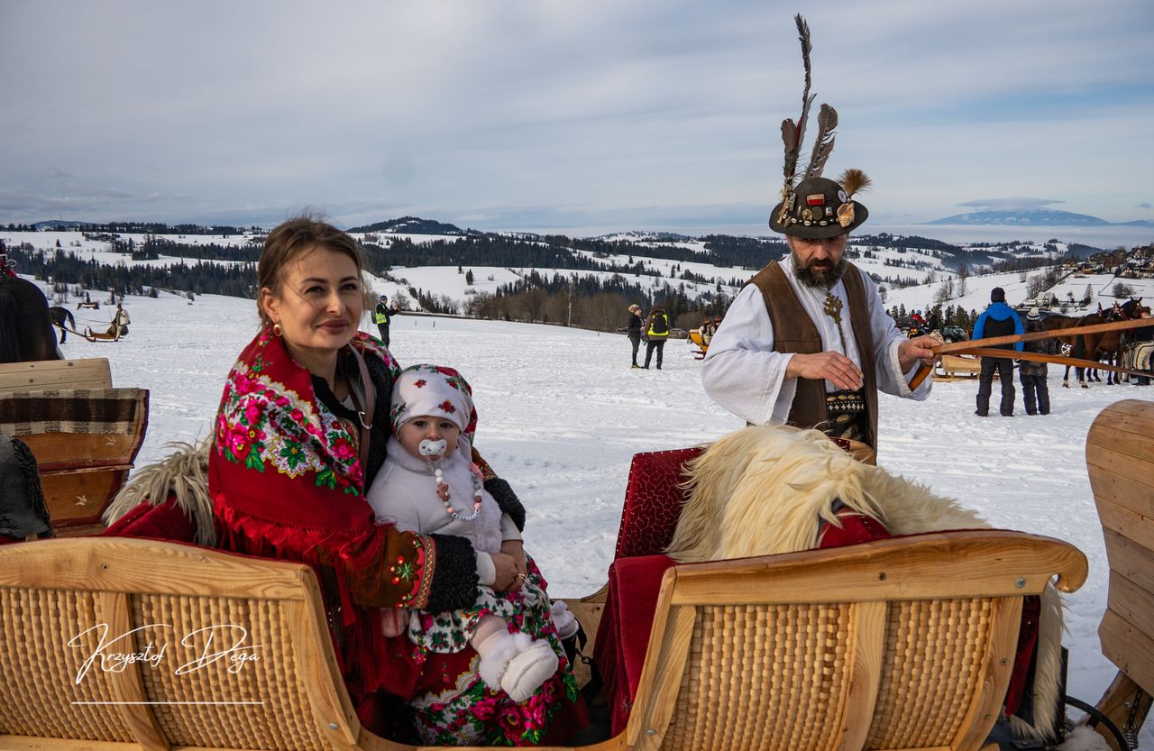 Kumoterki, Parada Gazdowska, skiring, ski-skiring, Ząb, Podhale