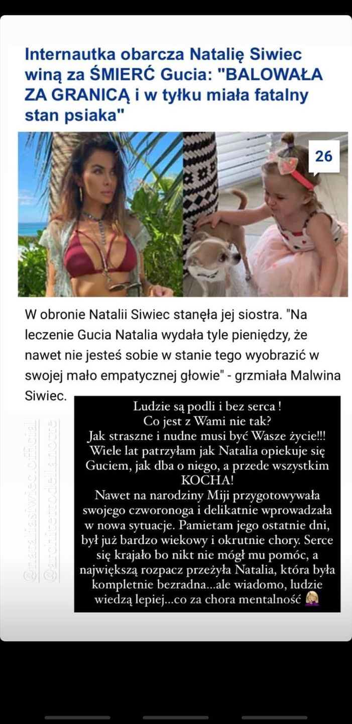 Blanka Lipińska staje w obronie Natalii Siwiec
