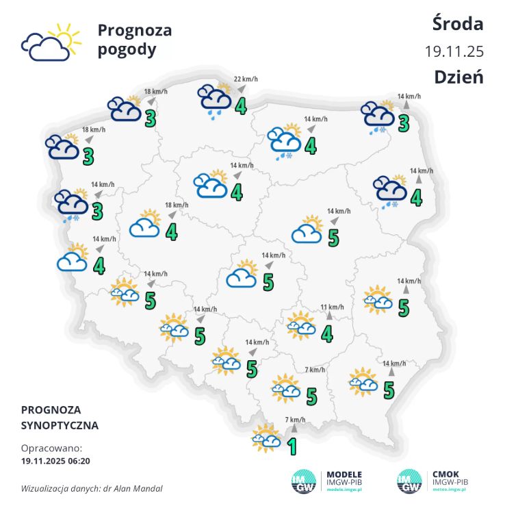 Jaka pogoda w środę