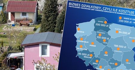 Ceny działek ostro w górę. Najdroższe oferty warte 200 tys. zł, najtańsze kilkanaście tysięcy