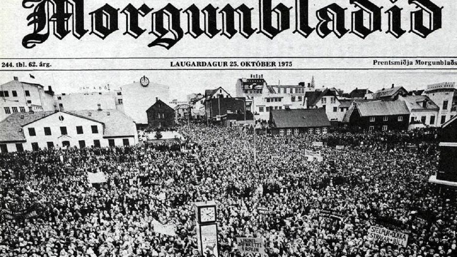 Protest w Islandii w 1975 roku