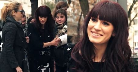Grzeszczak rozdaje autografy przed studiem Dzień Dobry TVN
