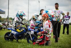 Marzena Chrostek była jedyną kobietą w polskim supermoto. Dziś uczy małe dzieci jazdy na motocyklu