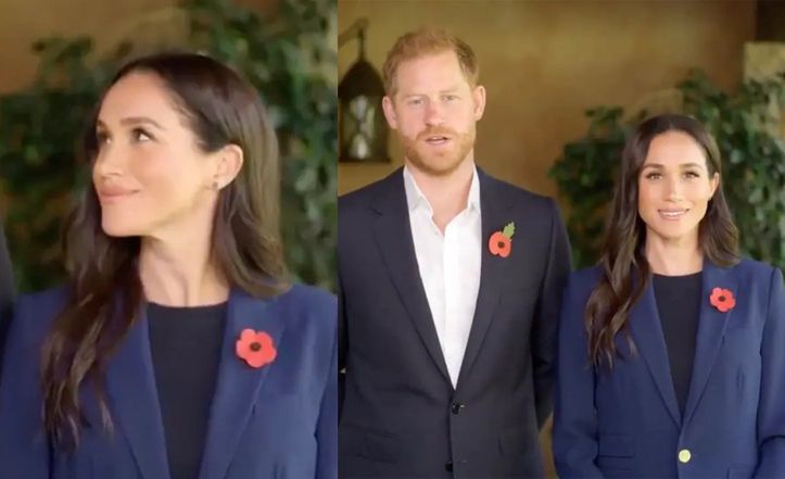Meghan Markle and Prince Harry at their first appearance in months