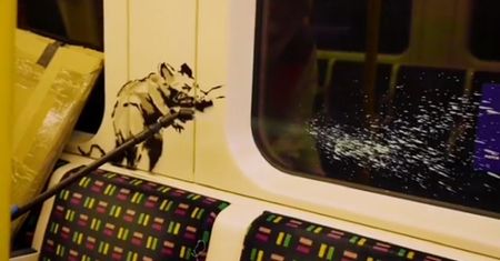 Banksy maluje szczury. Tajemniczy artysta zachęca do noszenia maseczek