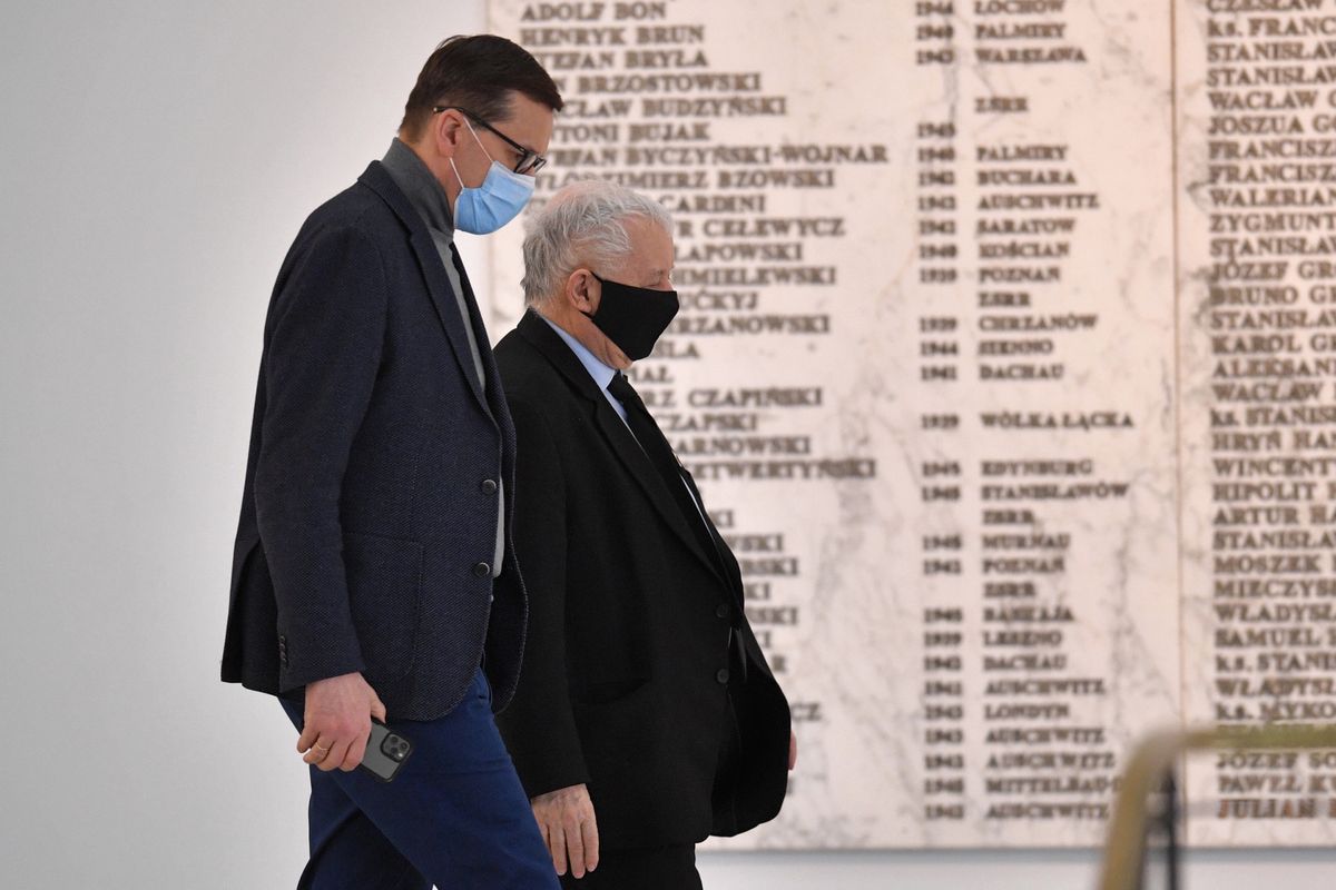 Mateusz Morawiecki i Jarosław Kaczyński udają się do Kijowa