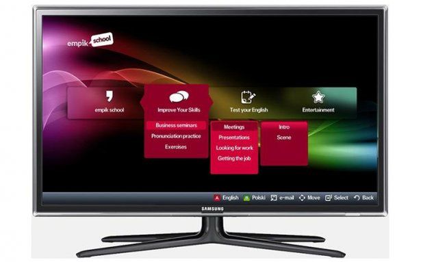 Smart TV w Samsungach uczy angielskiego