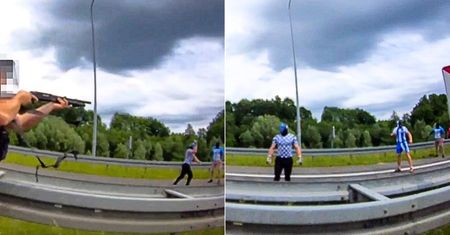 Kulisy ustawki pseudokibiców na A1. Policja pokazała nagranie