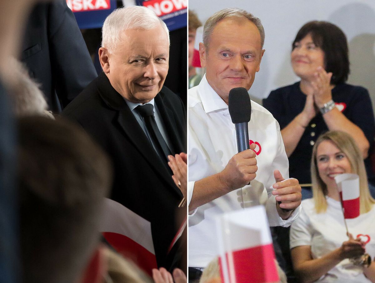 Jarosław Kaczyński i Donald Tusk mobilizowali wyborców